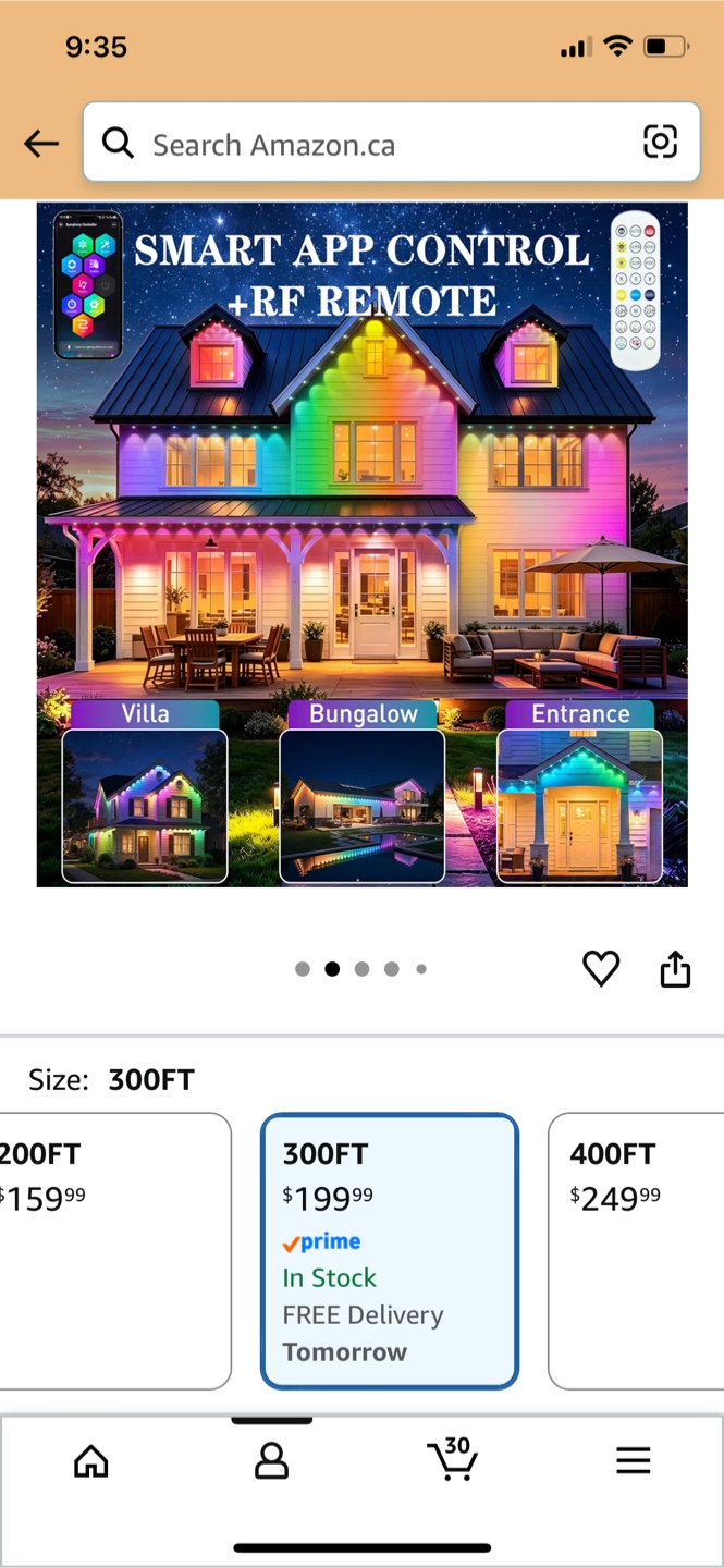 HCMTGW 300FT Permanent Outdoor RGB+IC LED Lights - photo 2