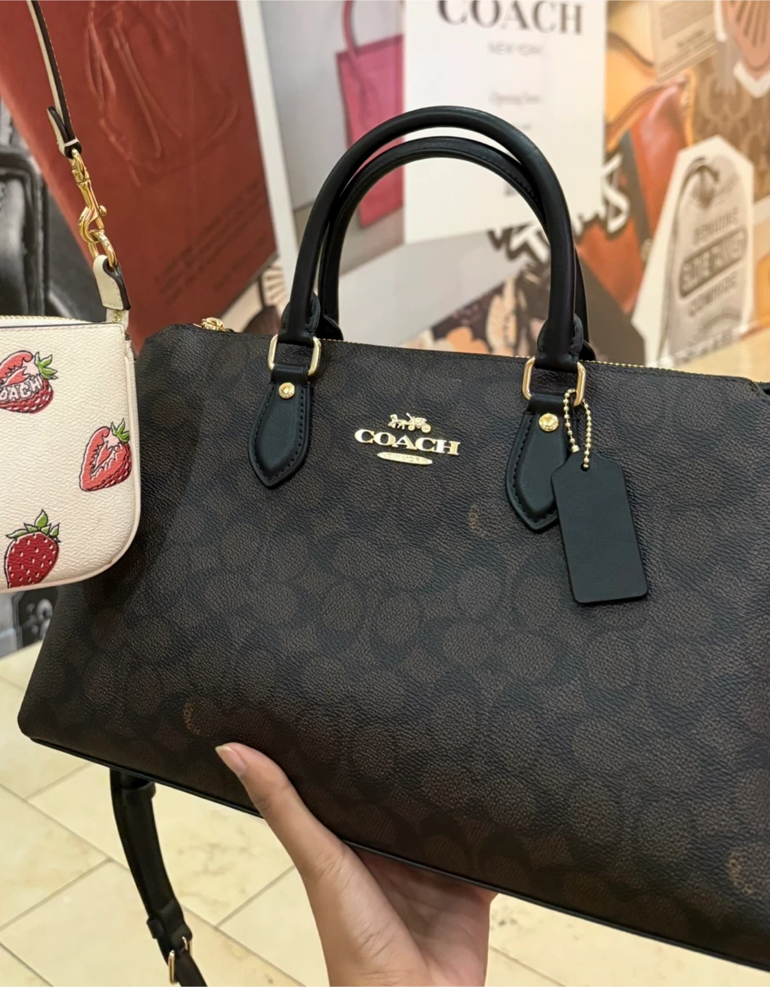 Coach Georgia Satchel Bag in Signature Print - photo 2