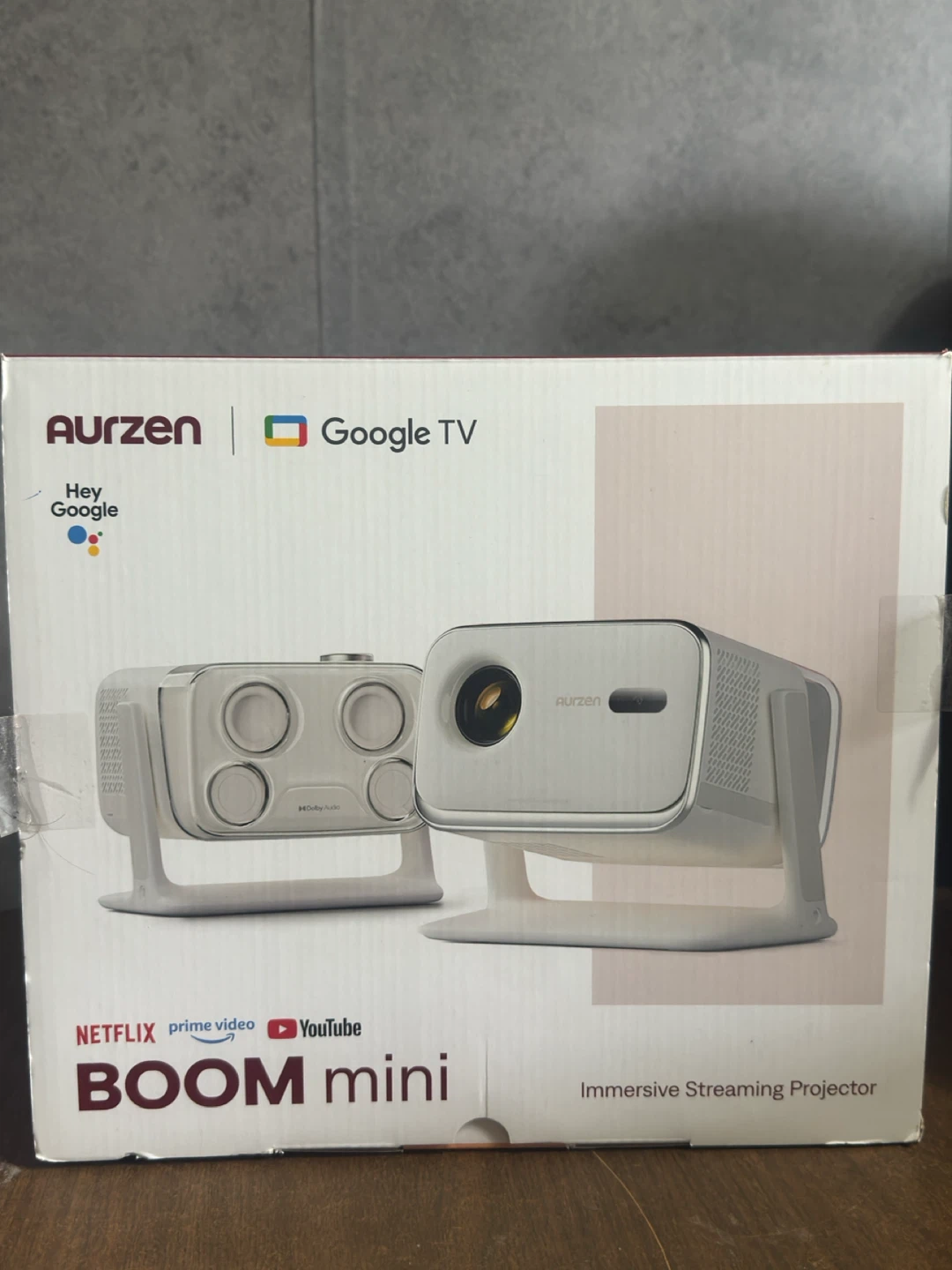 Aurzen BOOM Mini Smart Projector (Google TV + Dolby Audio) - photo 2
