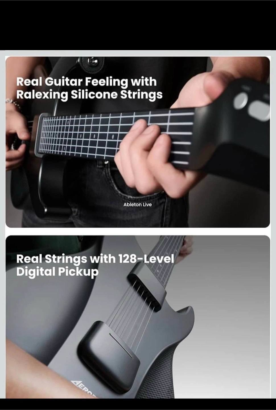 AeroBand Digital Guitar With Silicone Strings - photo 3
