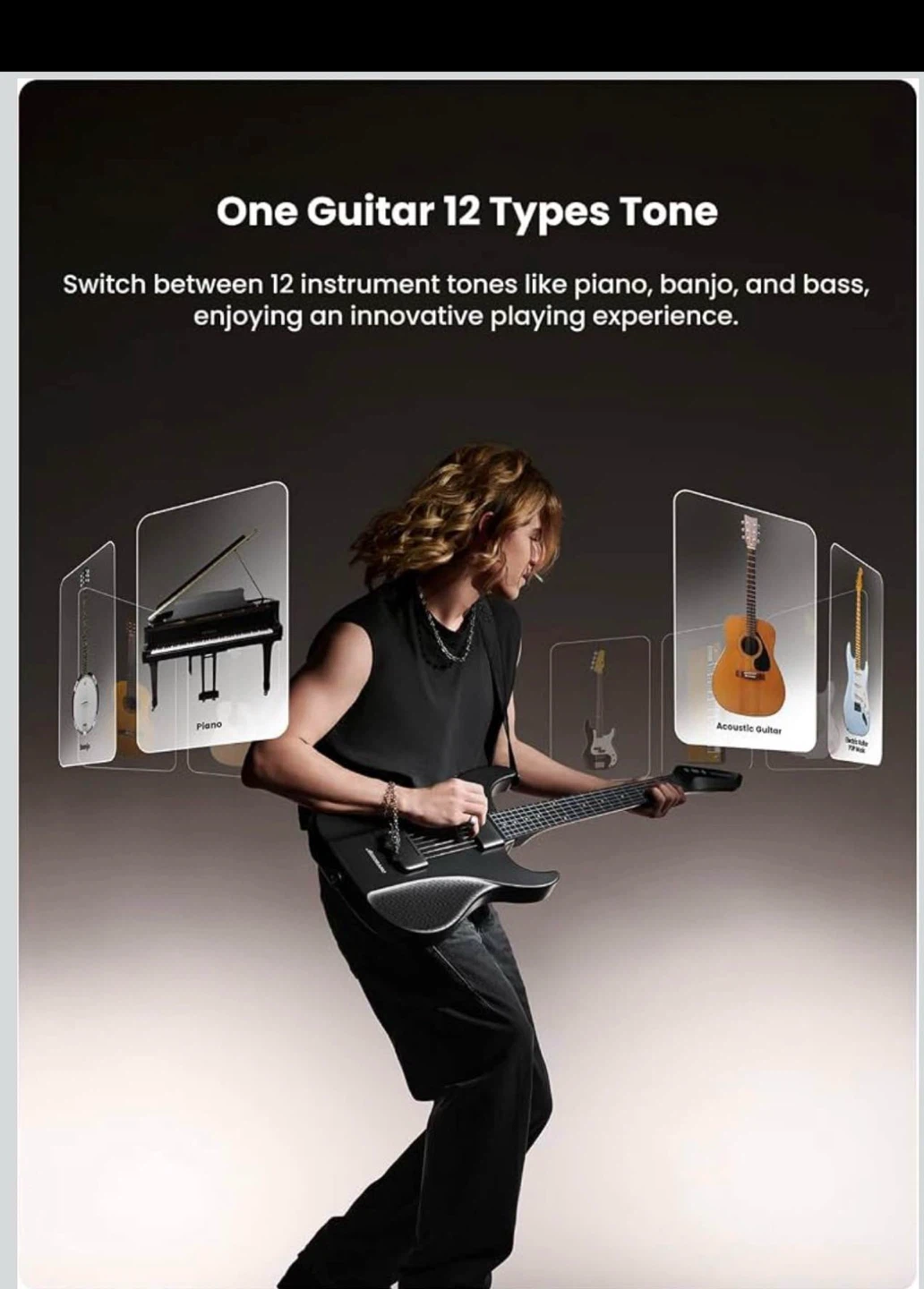 AeroBand Digital Guitar With Silicone Strings - photo 4