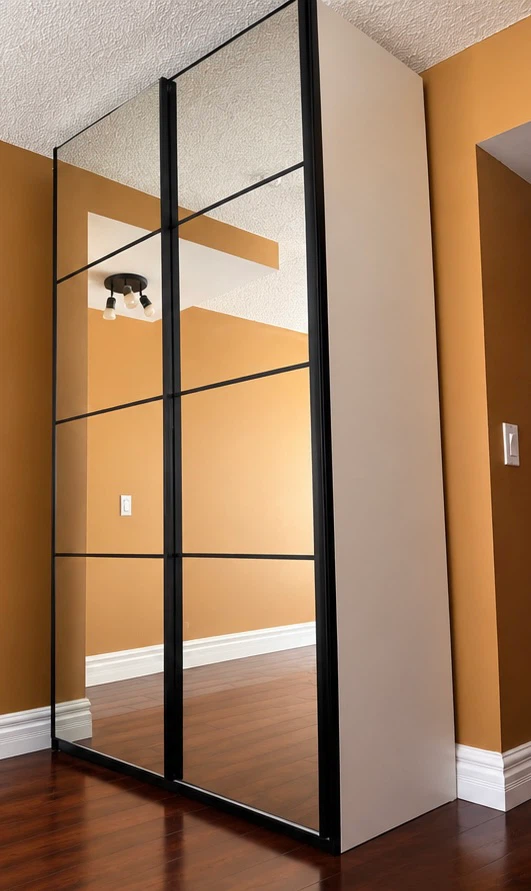 IKEA PAX Wardrobe with Mirror slides Doors
