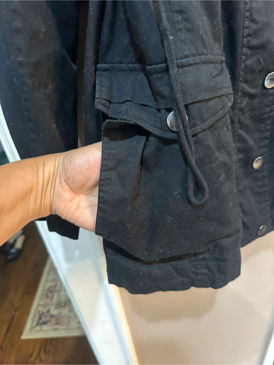 New York & Company Black Military Style Utility Jacket - photo 4