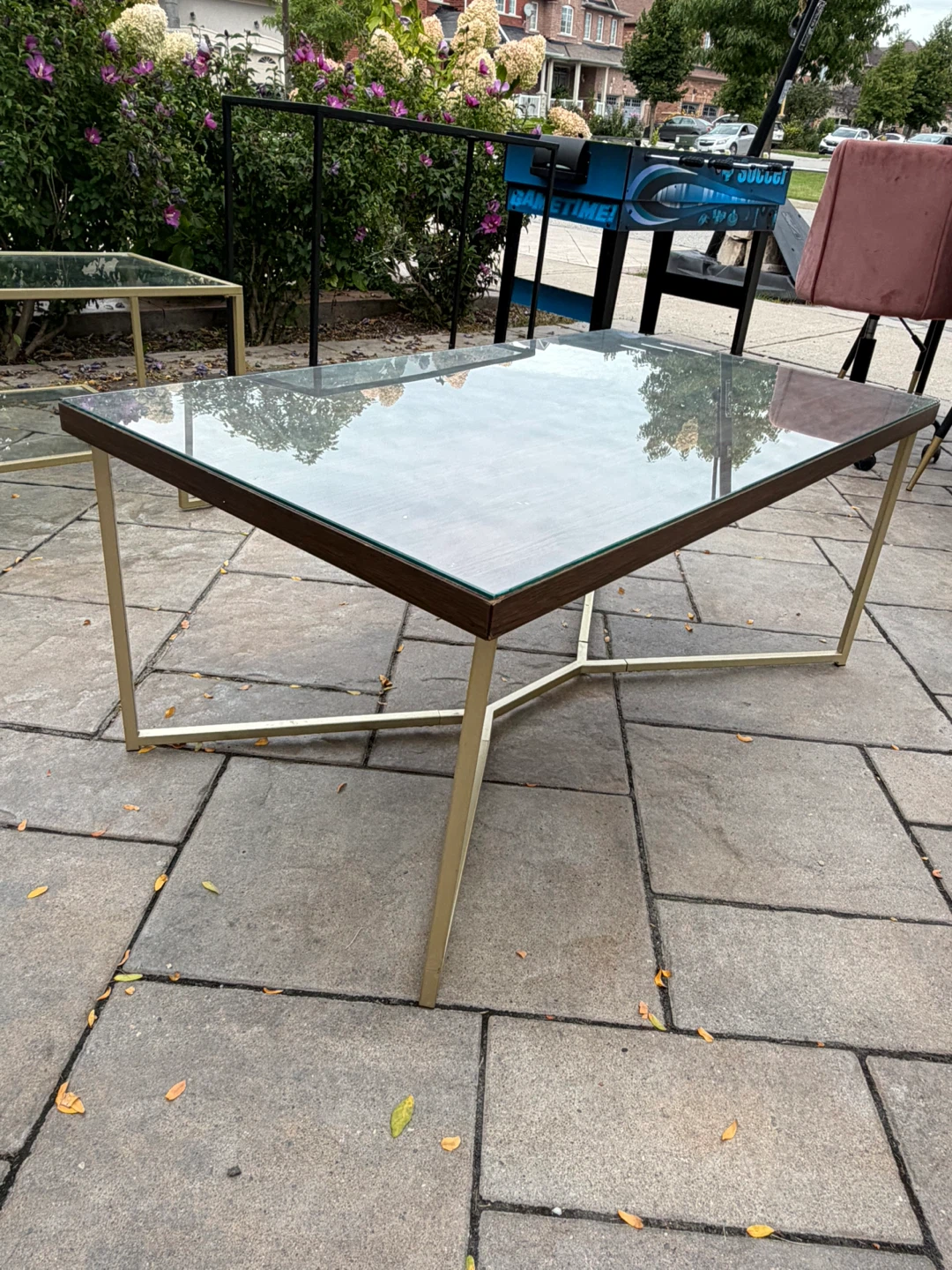 Modern Coffee Table with Glass Top