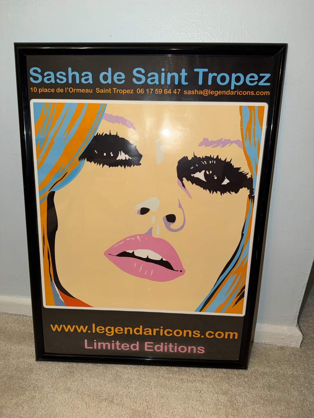 Sasha de Saint Tropez Framed Wall Art