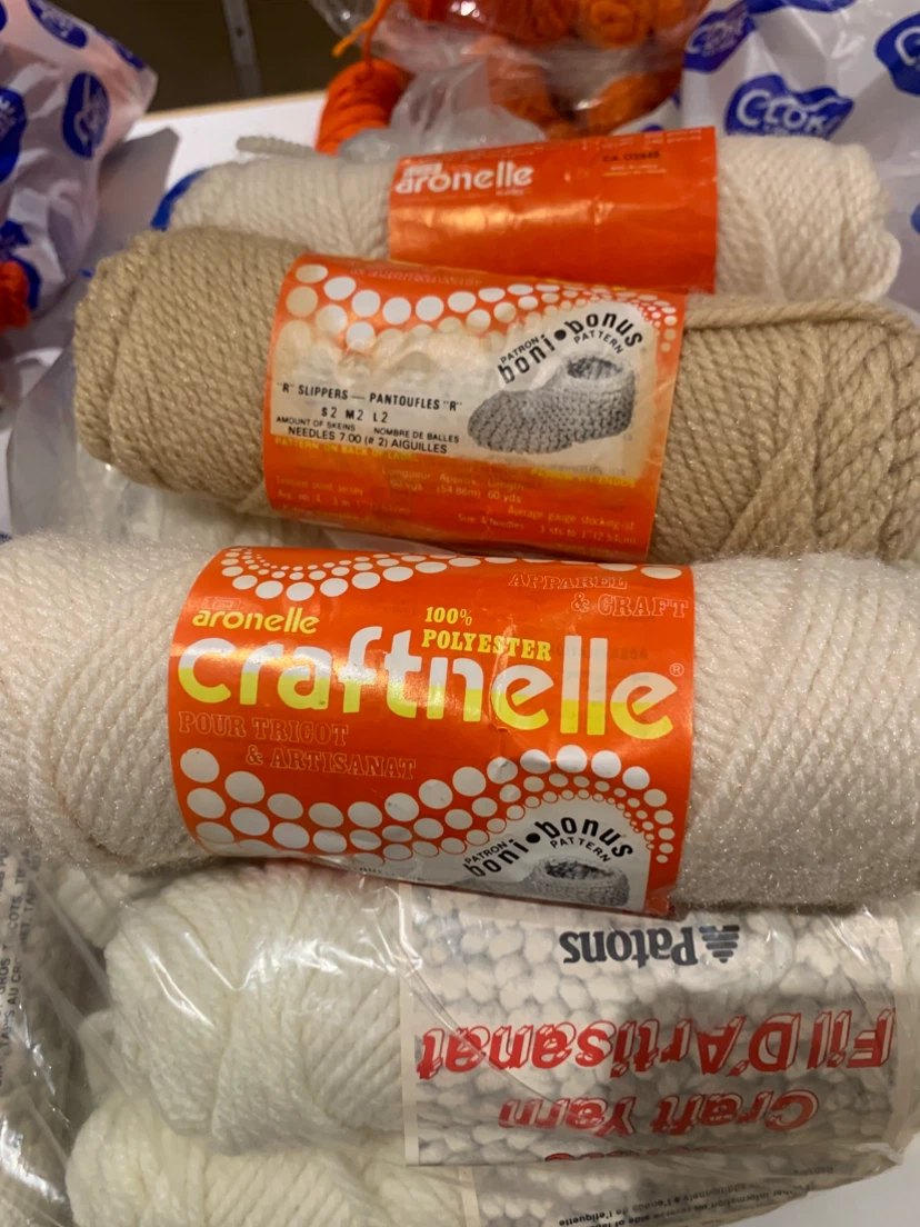Assorted Aronelle and Patons Craft Yarn