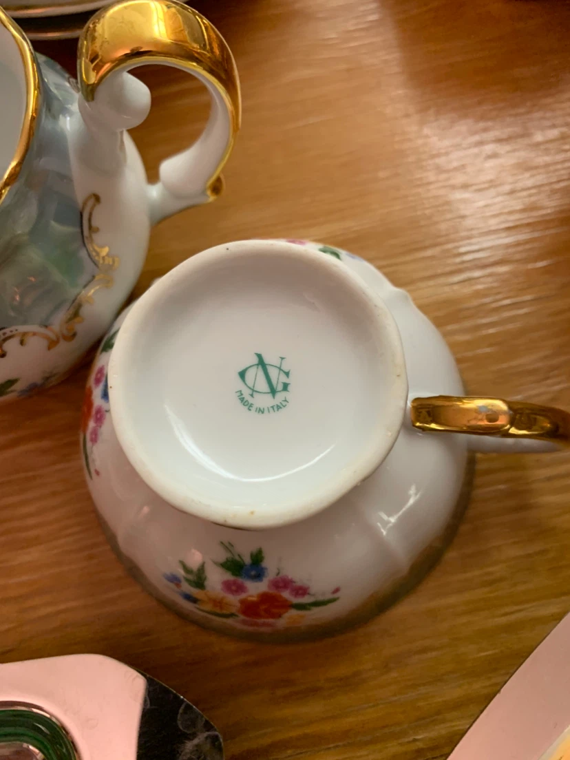 Vintage 1970s Nuova Capodimonte Italian Tea Set - photo 3