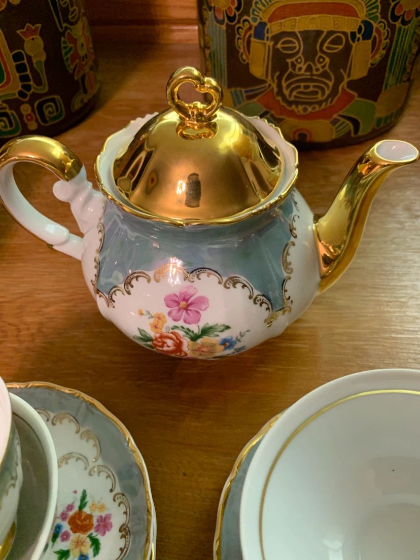 Vintage 1970s Nuova Capodimonte Italian Tea Set - photo 5