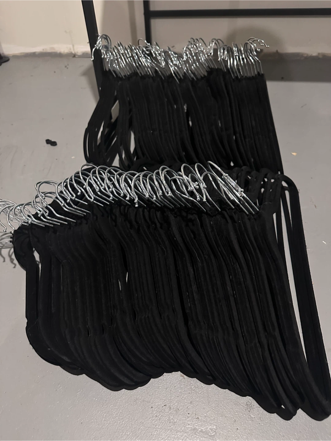 Black Velvet Clothes Hangers - photo 2