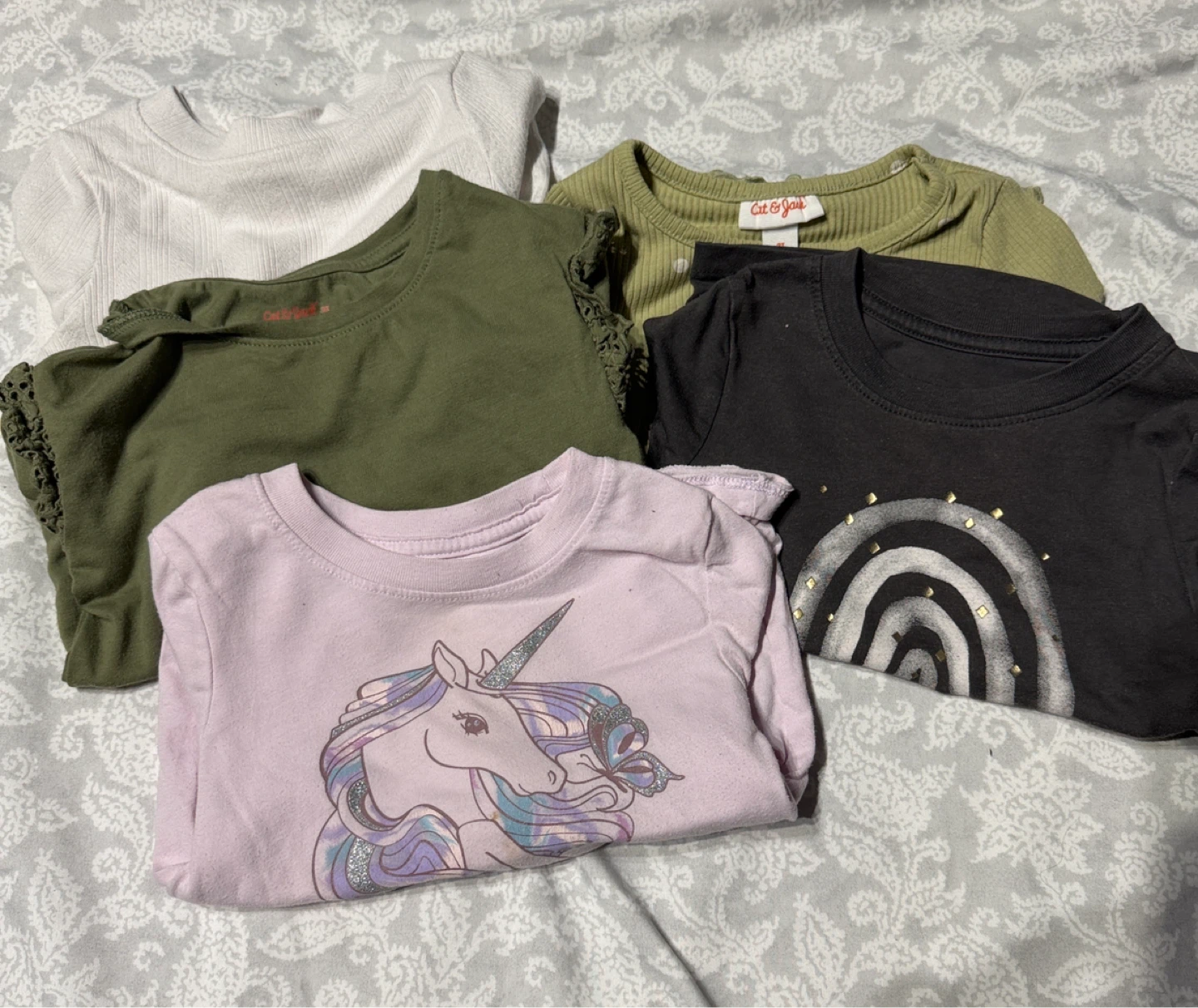 Lot of 5 Cat & Jack Long Sleeve Shirts - photo 2