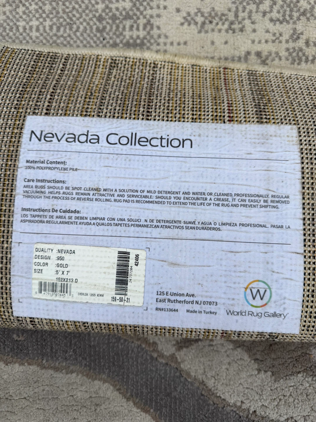 World Rug Gallery Nevada Collection Area Rug - photo 3