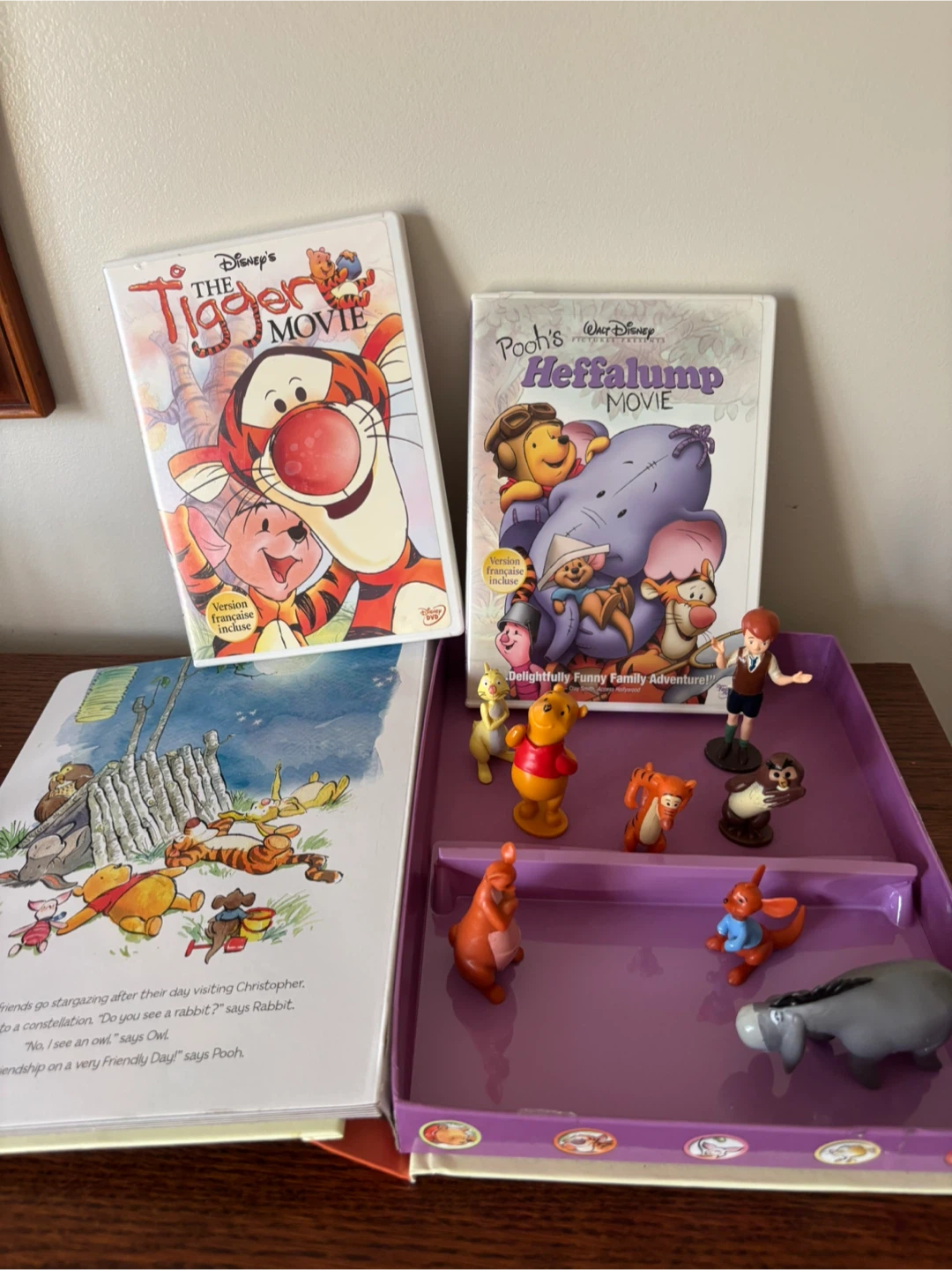 Winnie the Pooh My Busy Books and 2 Disney DVDs