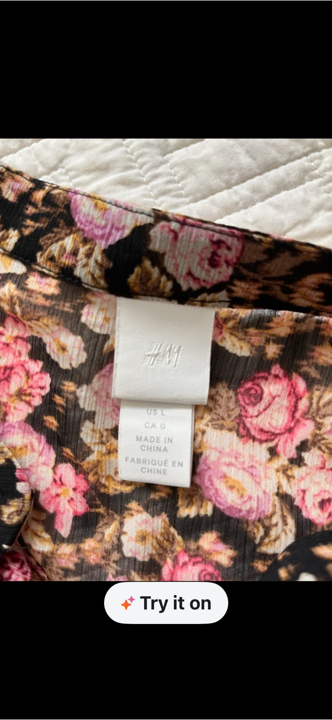 H&M Floral Maxi Dress Large - photo 3