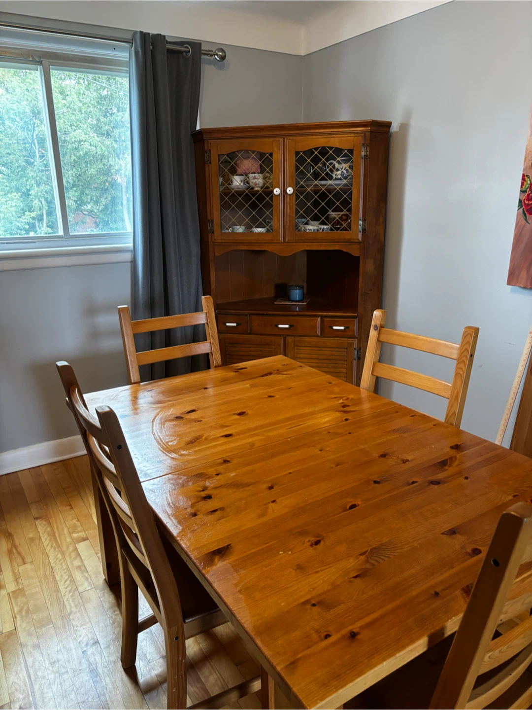 Wooden Corner China Cabinet