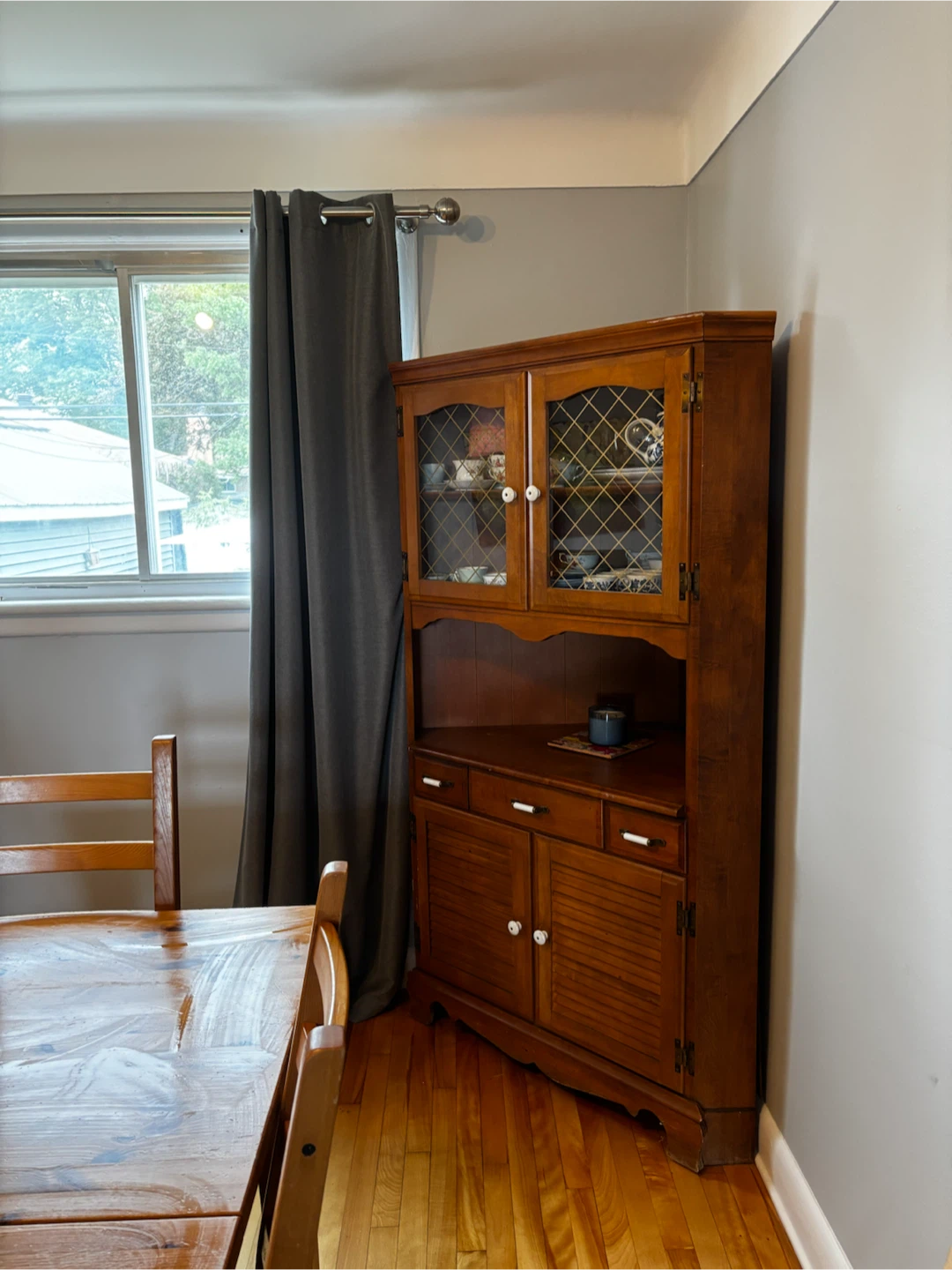 Wooden Corner China Cabinet - photo 2