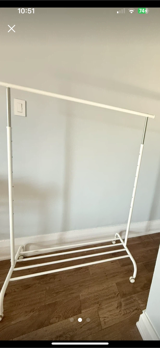 One Rigga Ikea Rolling Clothes Rack