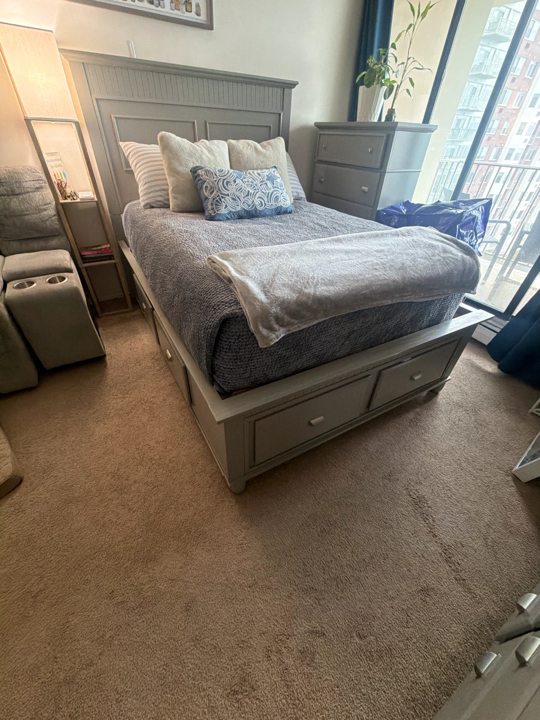 Gray Storage Bed Frame - photo 2