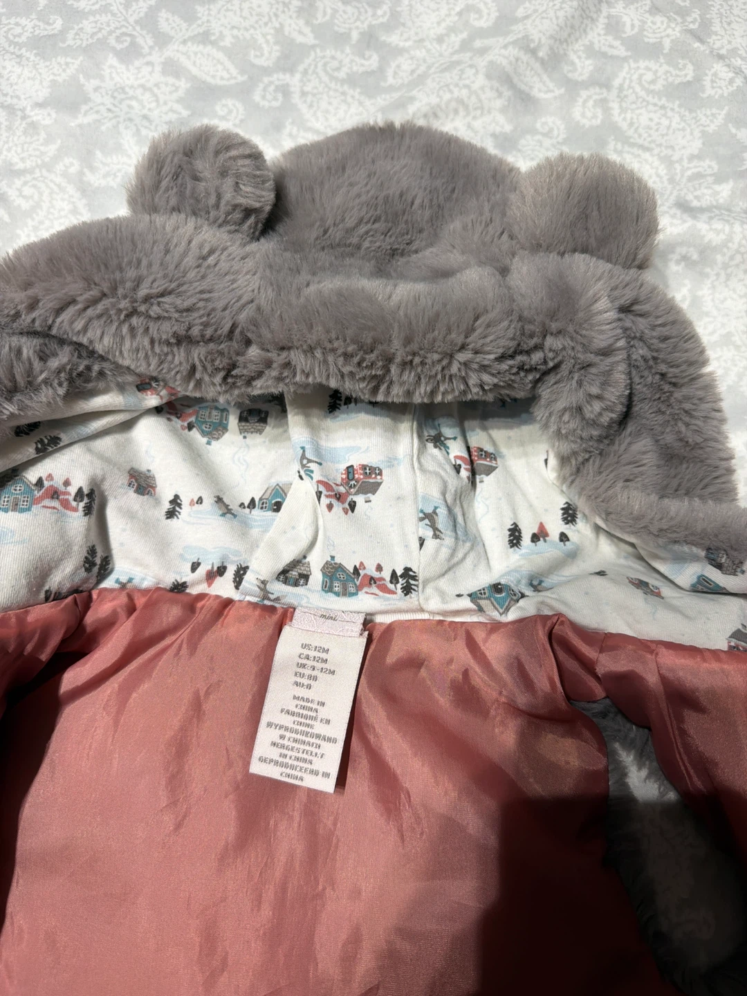 Baby Faux Fur Vest with Hood - photo 3