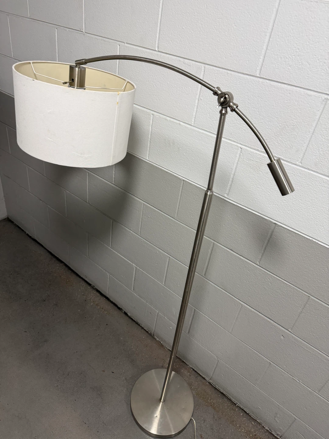 Adjustable Brushed Nickel Arch Floor Lamp - photo 4