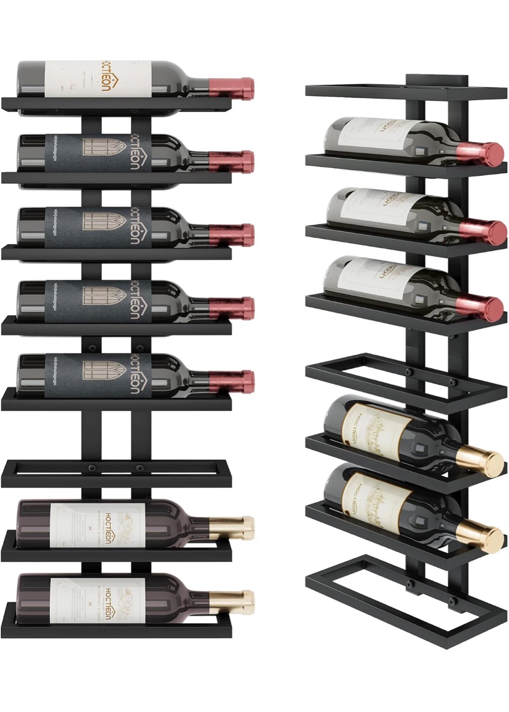 Wall-Mounted Metal Wine Rack