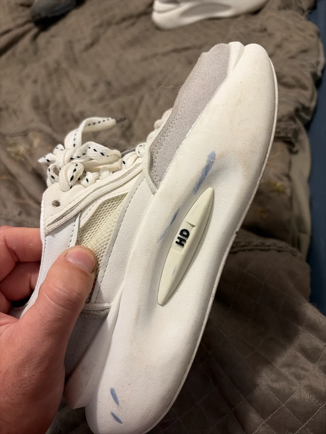 Off-White and Grey Sneakers - photo 2