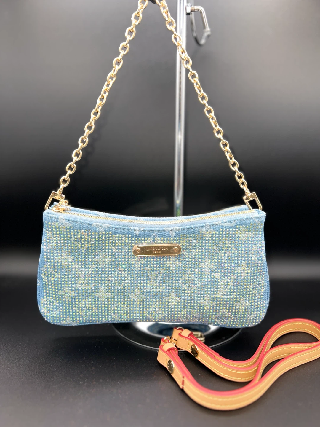 Louis Vuitton Rhinestone Chain Bag - photo 3