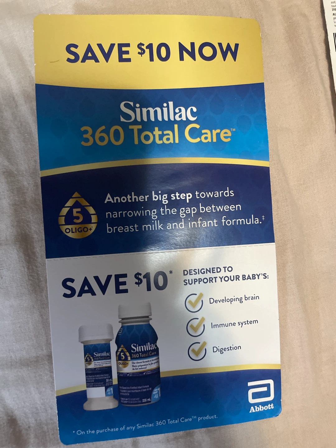5 Similac Coupons worth $25 - photo 2