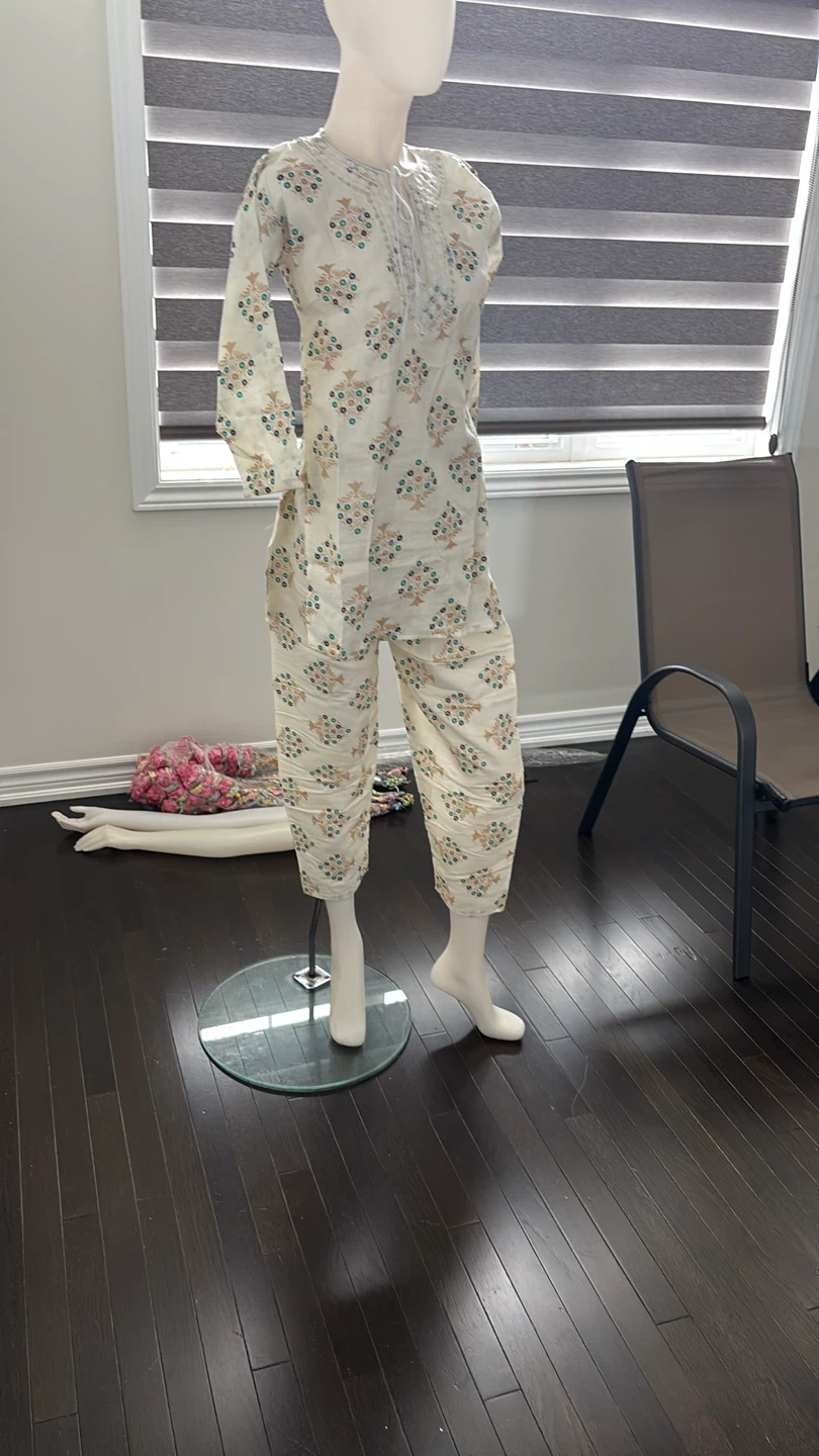Printed cotton coordset