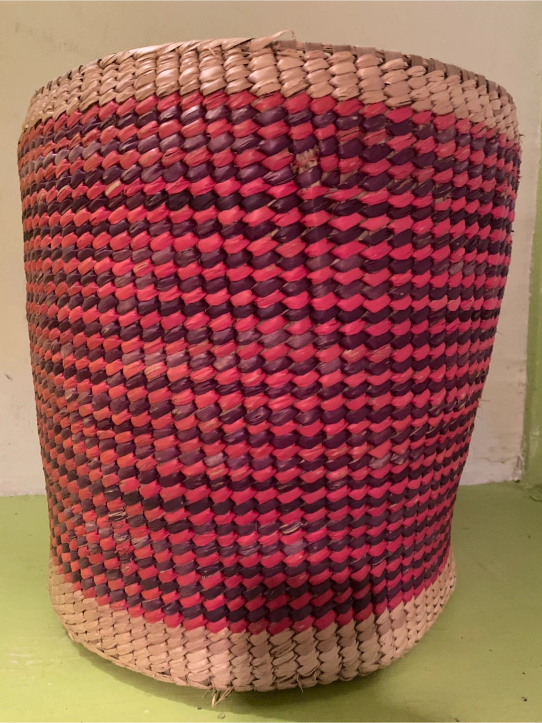 Woven Straw Storage Basket