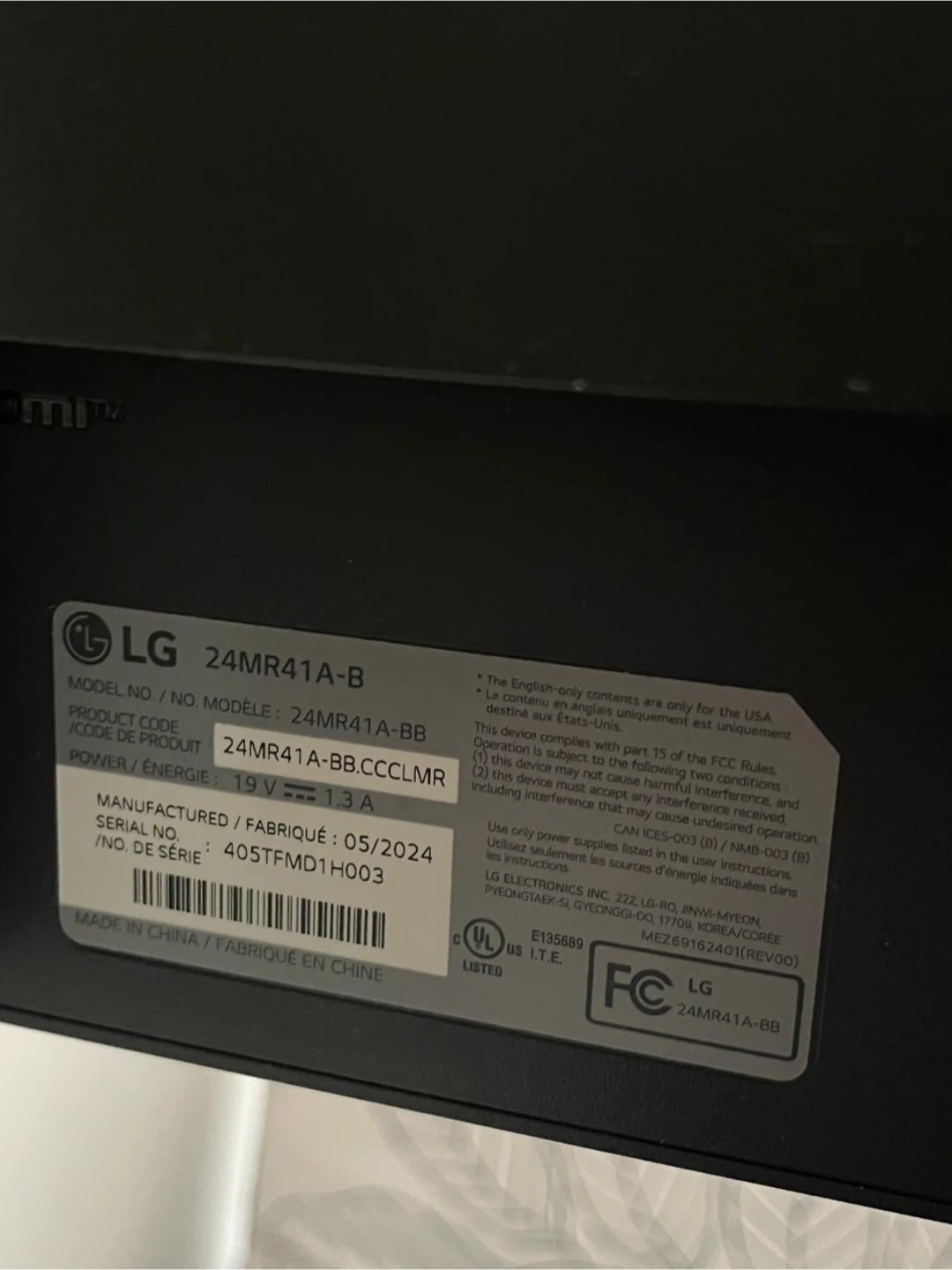 LG 24MR41A-B 24-inch Monitor - photo 4