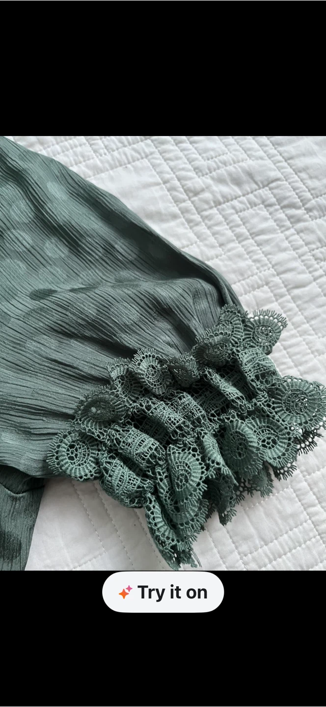 Sage Green Maxi Dress Size Large - photo 3
