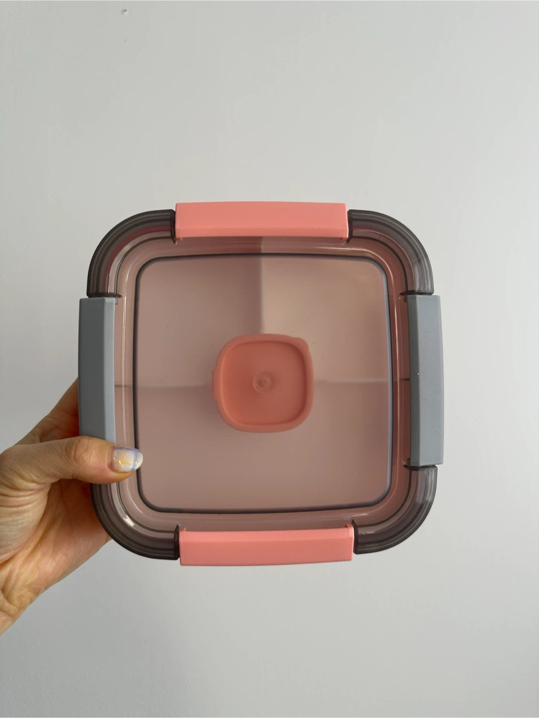 (new) coral pink bento lunch box #freecycle - photo 2