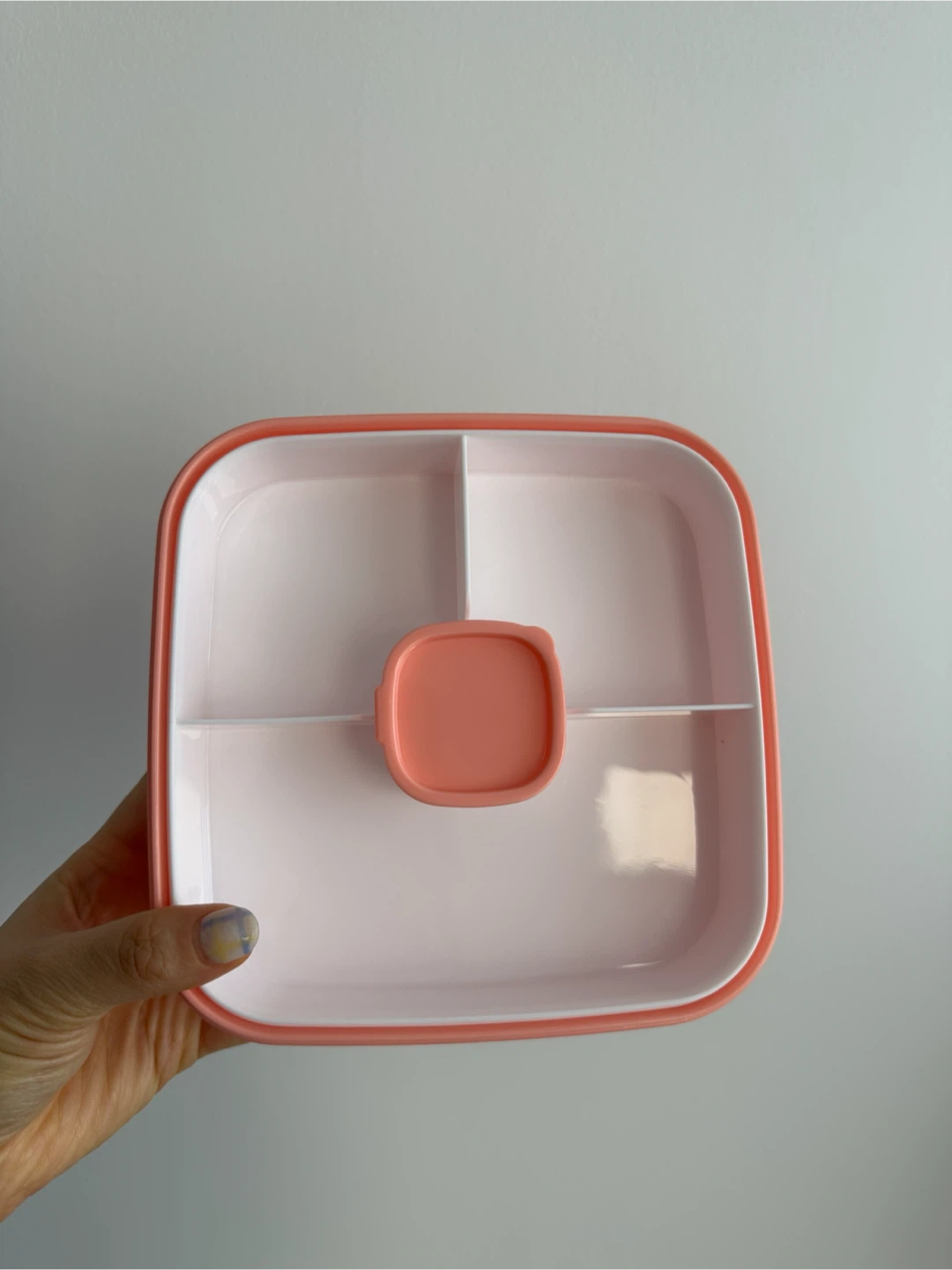 (new) coral pink bento lunch box #freecycle - photo 3