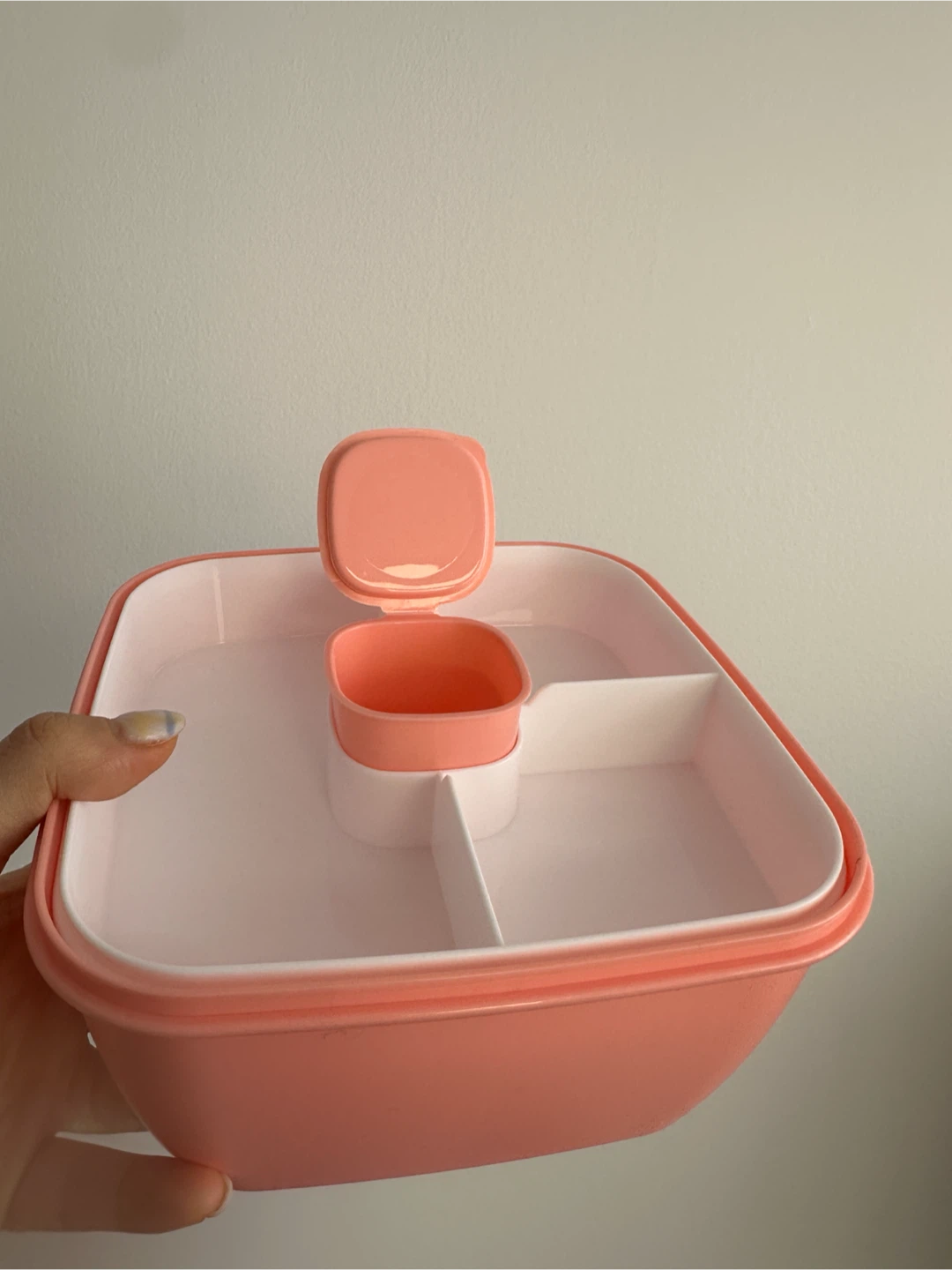 (new) coral pink bento lunch box #freecycle - photo 4