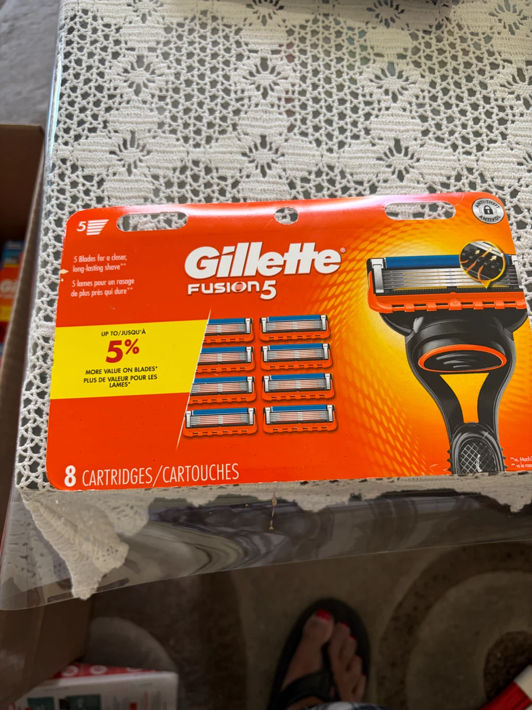 Gillette Fusion5 Razor Cartridges 8 Pack
