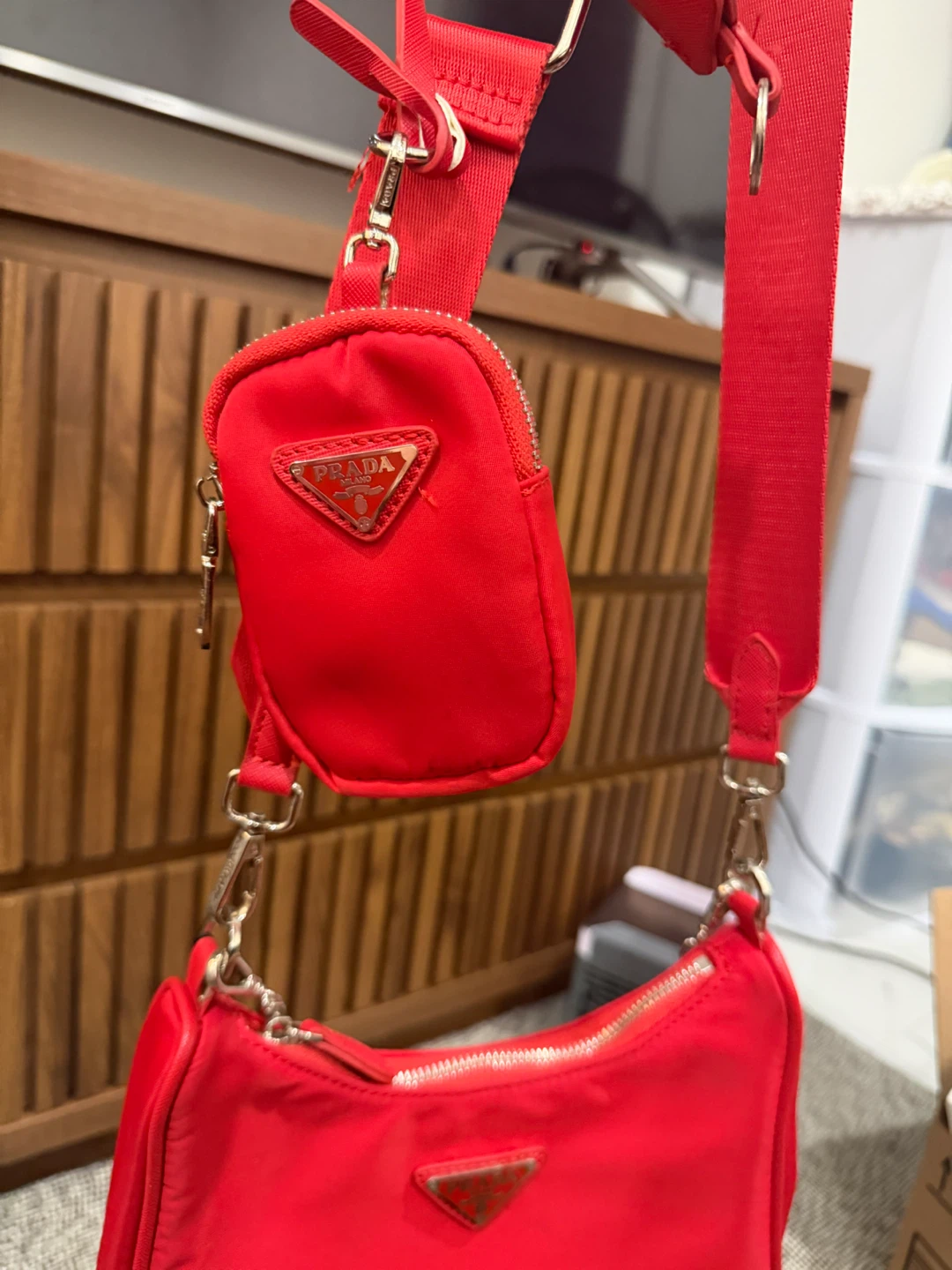 Prada Re-Edition 2005 Red Nylon Bag - photo 3
