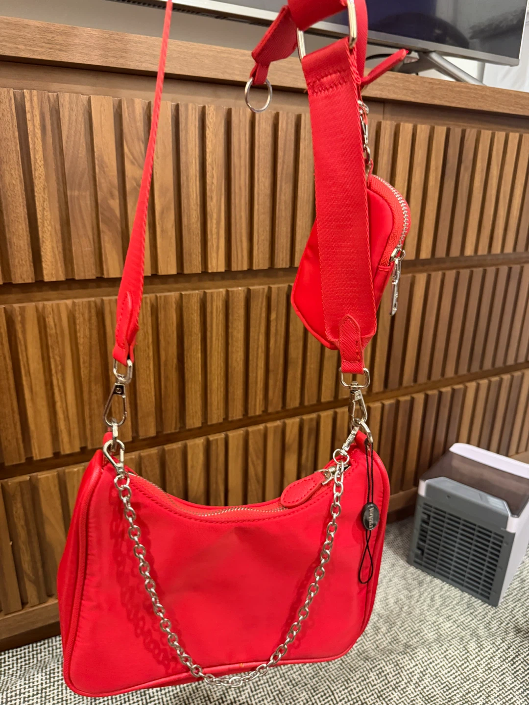 Prada Re-Edition 2005 Red Nylon Bag - photo 5
