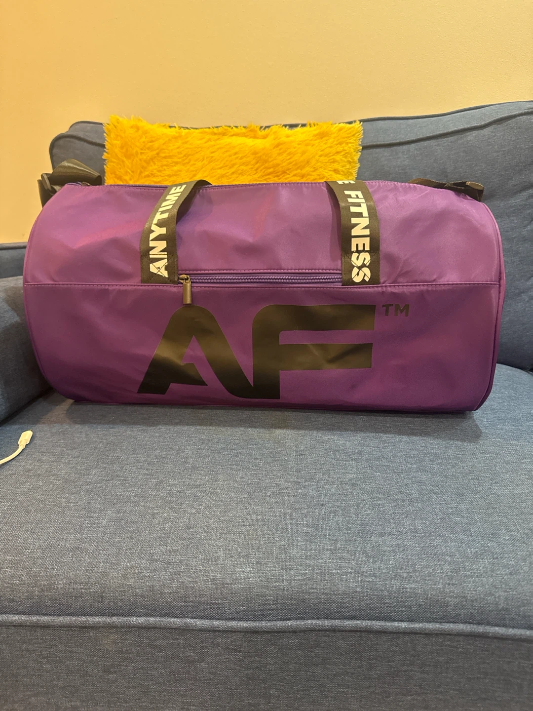 Anytime Fitness Purple Duffel Bag