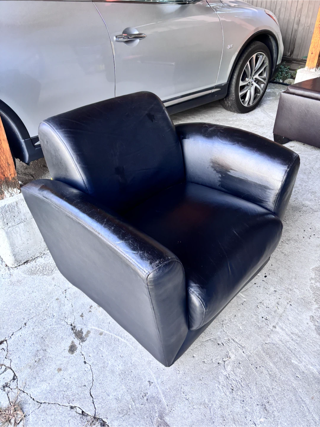 Black Leather Armchair