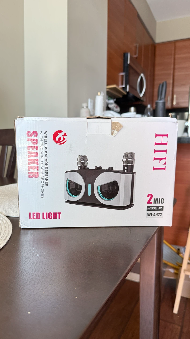 Wireless Karaoke Speaker with Two Microphones