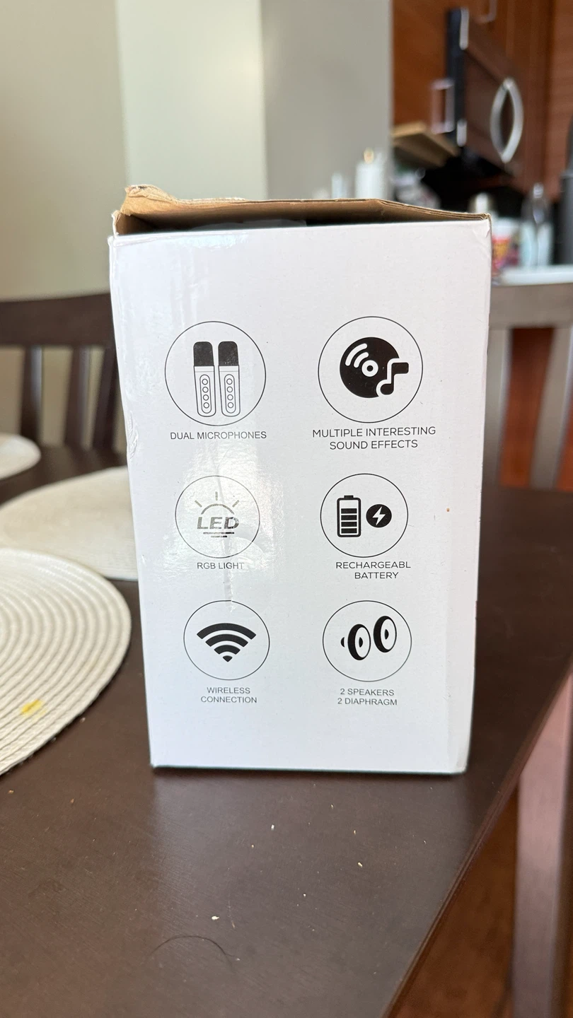 Wireless Karaoke Speaker with Two Microphones - photo 3