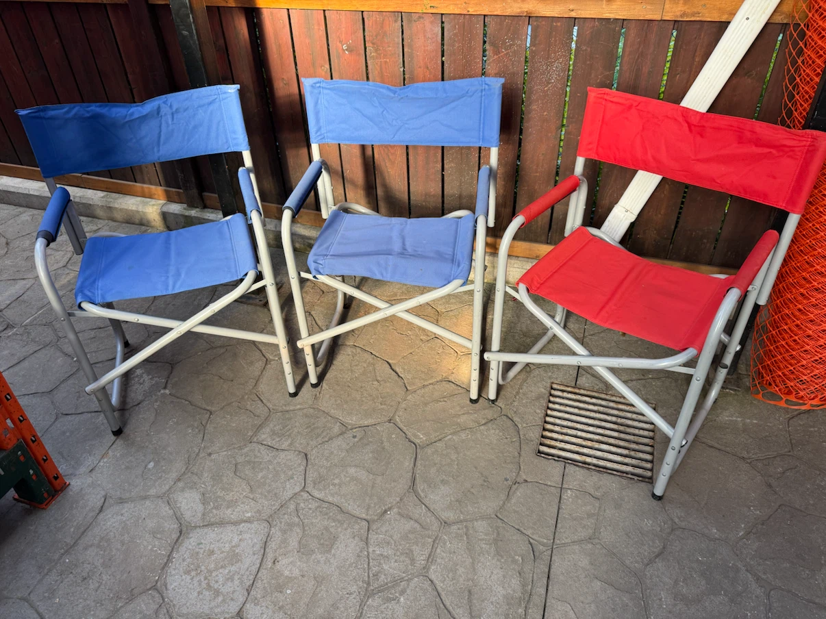Foldable camping chairs