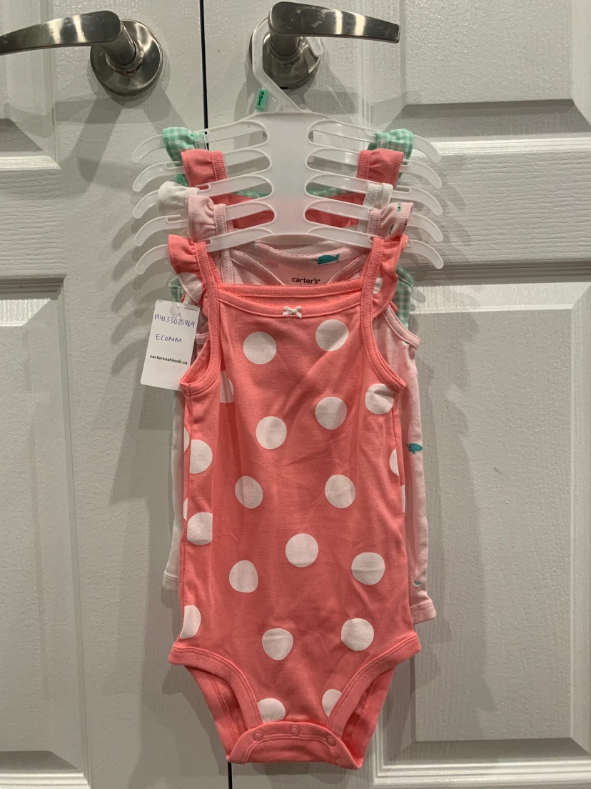 5 pack - Carter's Baby Girl Bodysuits 18m