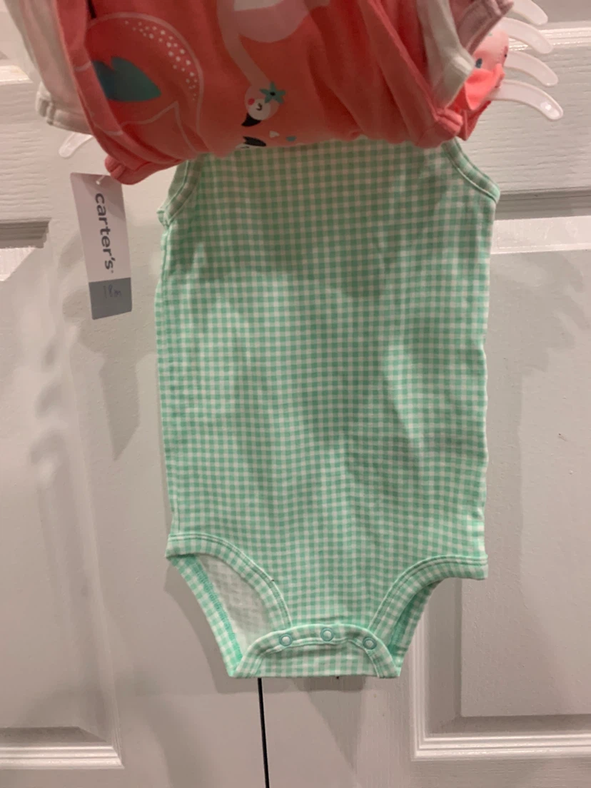 5 pack - Carter's Baby Girl Bodysuits 18m - photo 5