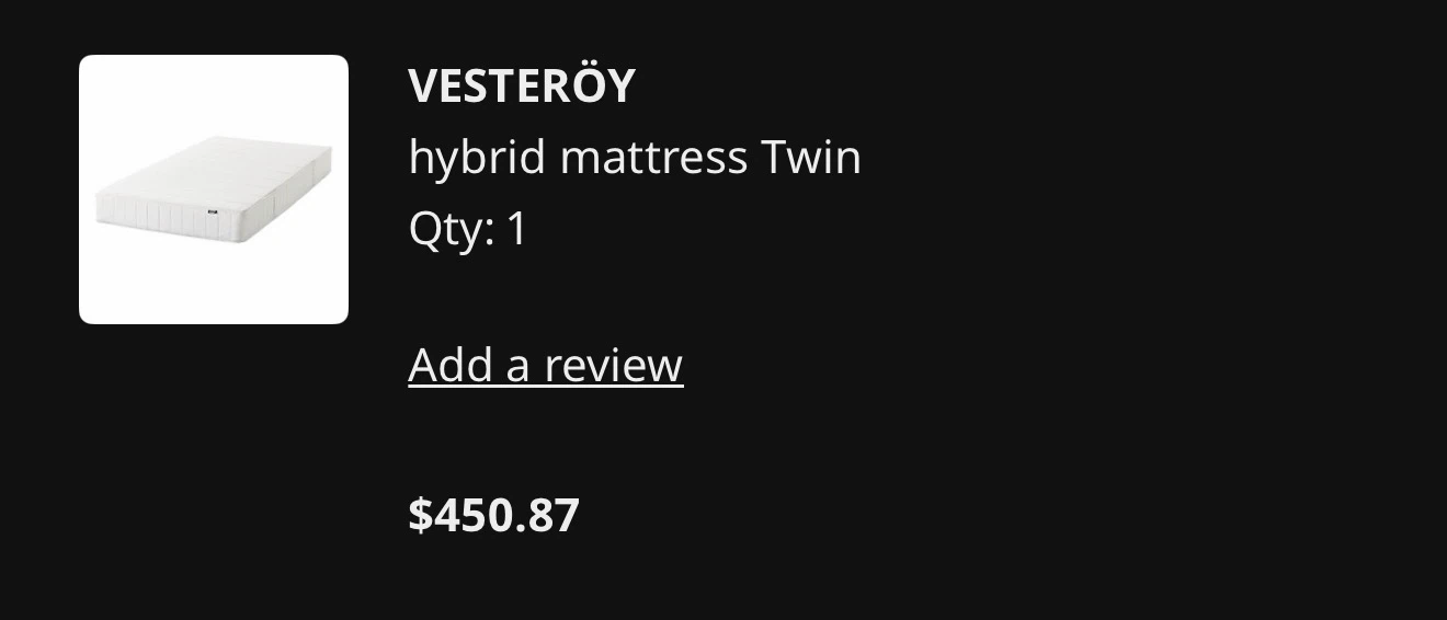 Ikea Vesteroy & Morgedal Twin Mattress - photo 2