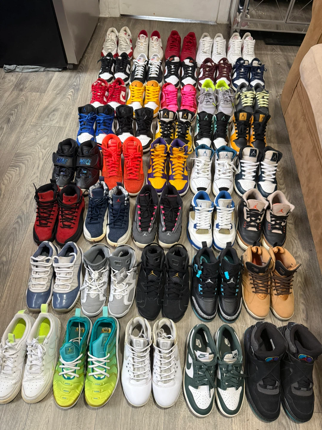 Large Collection of Nike and Jordan Sneakers