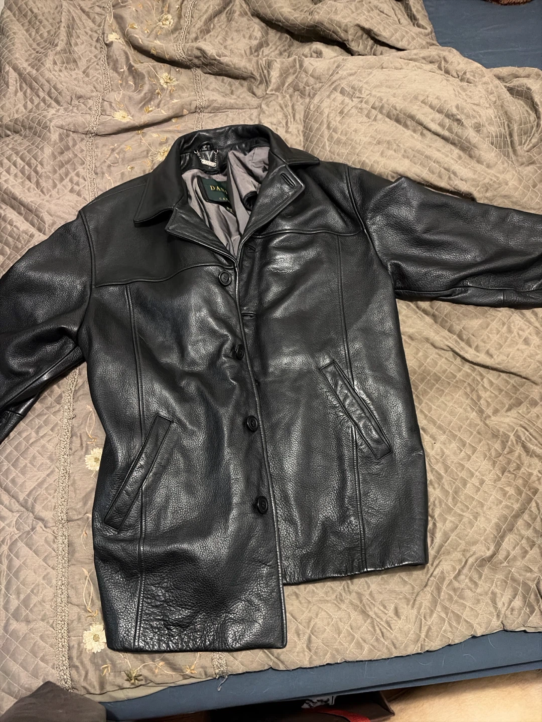 Danier Black Leather Jacket