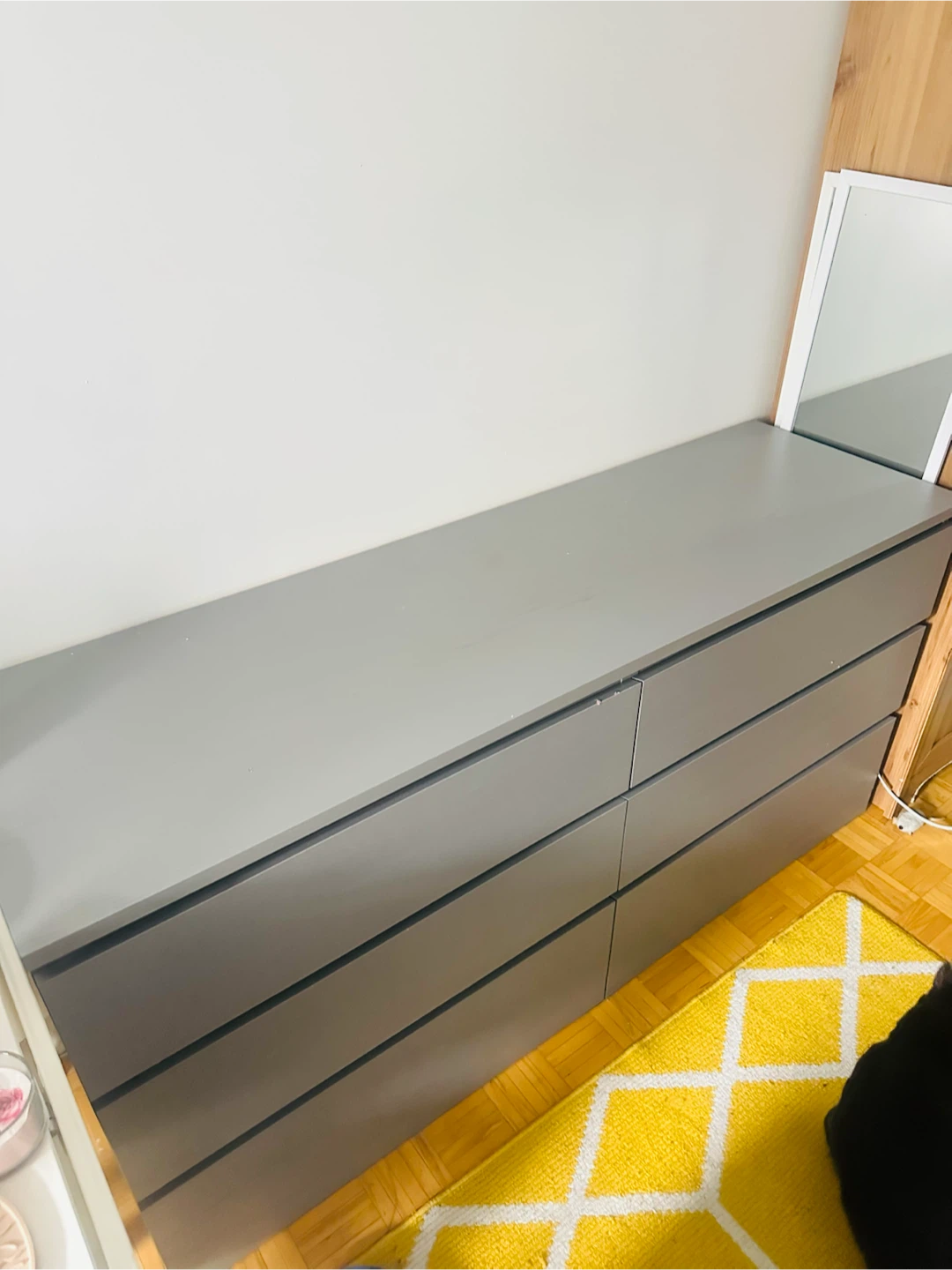 Grey King Bed Frame with Storage and Mattress - photo 4