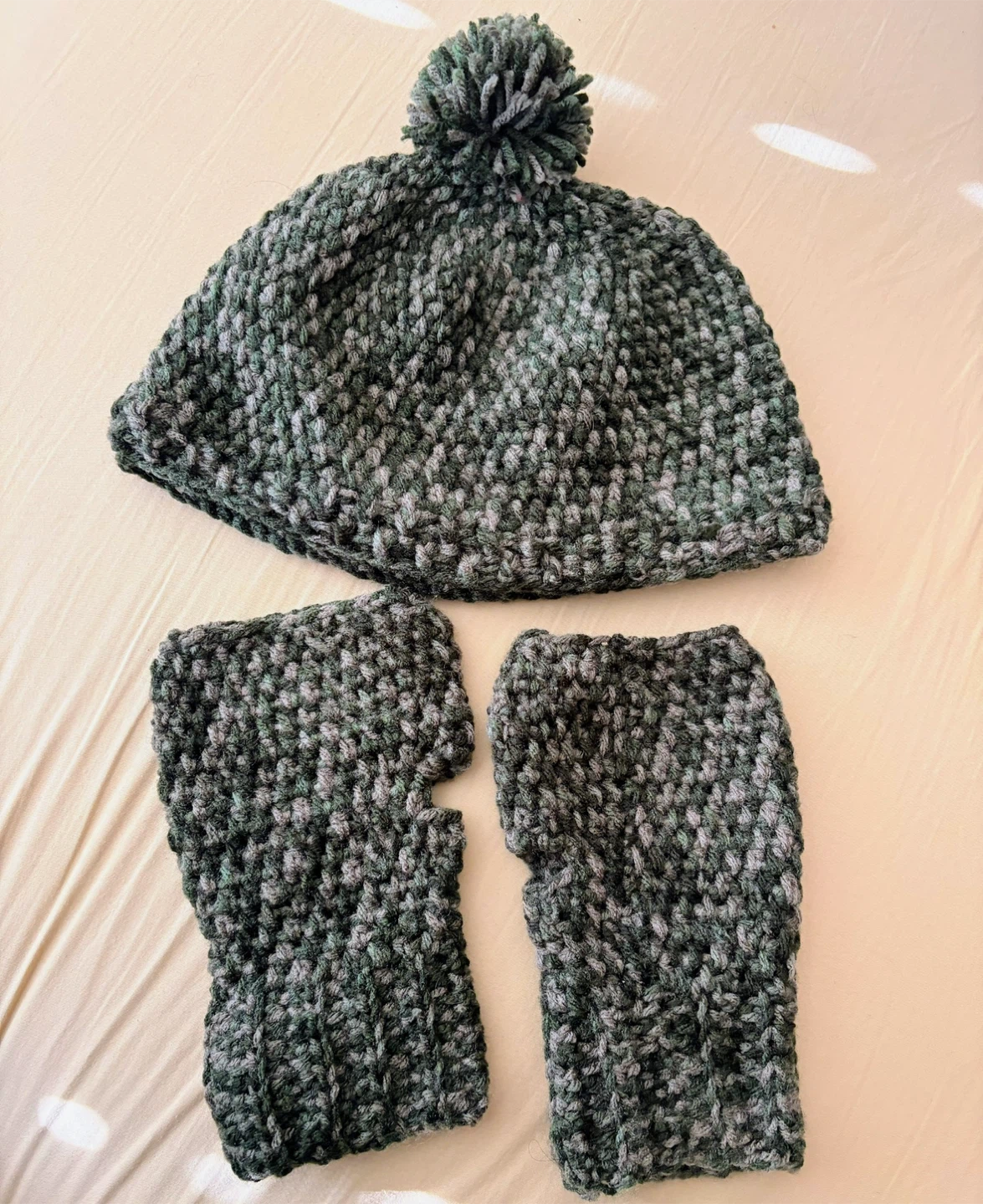 Hat with Matching Gloves