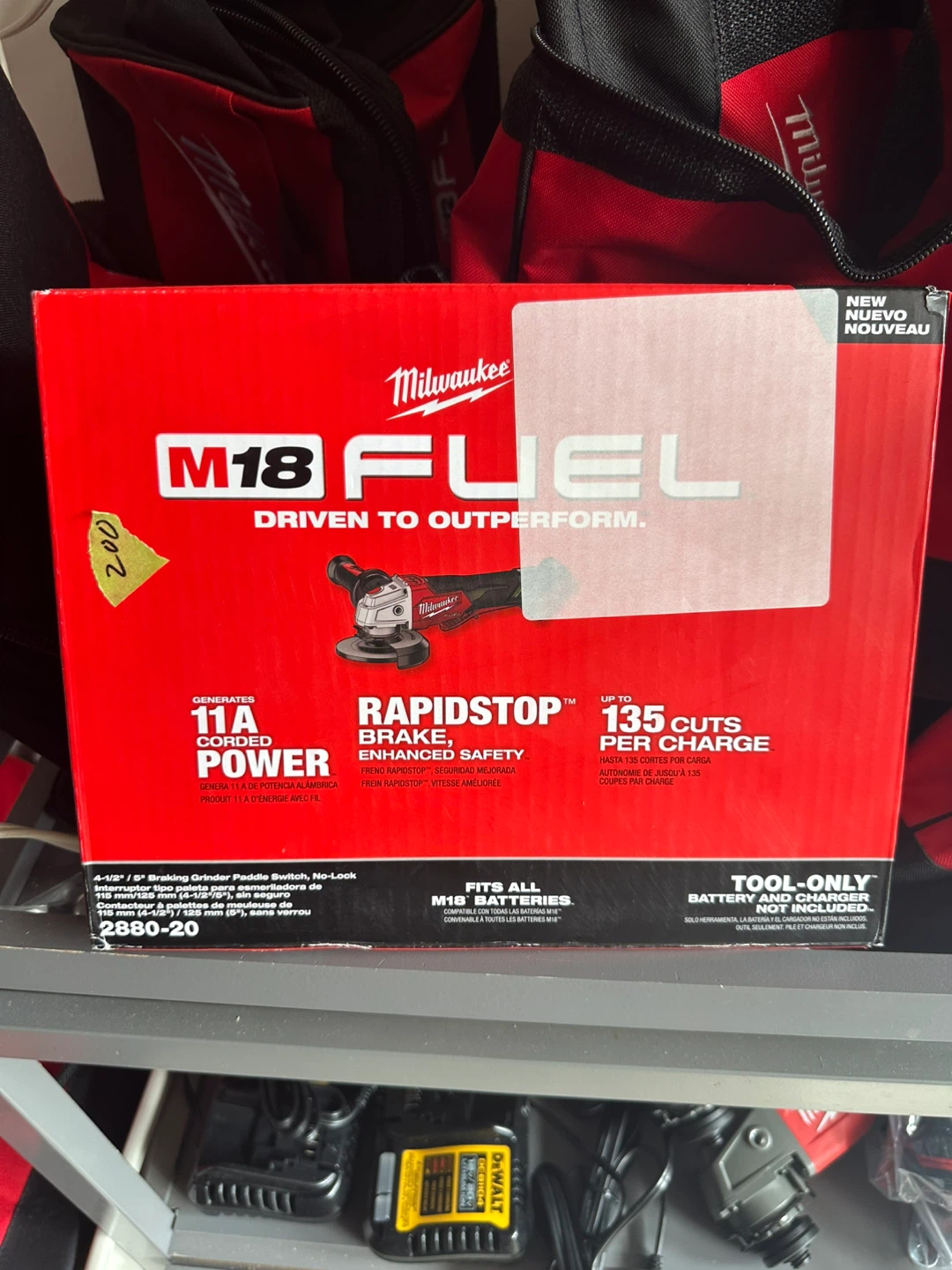 Milwaukee M18 FUEL 4-1/2"/5" Braking Grinder (Tool-Only)